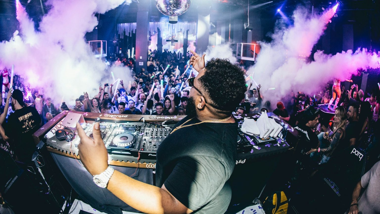 DJ performing